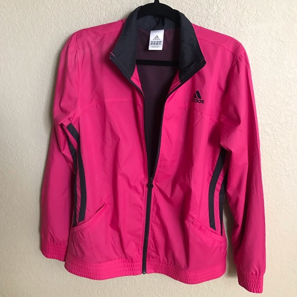 adidas women's windbreaker jacket black